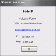 Hide IP screenshot